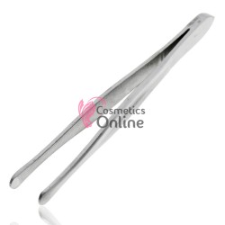 Penseta de sprancene metalica MP22 Argintie cu cap rotund Cod 13785